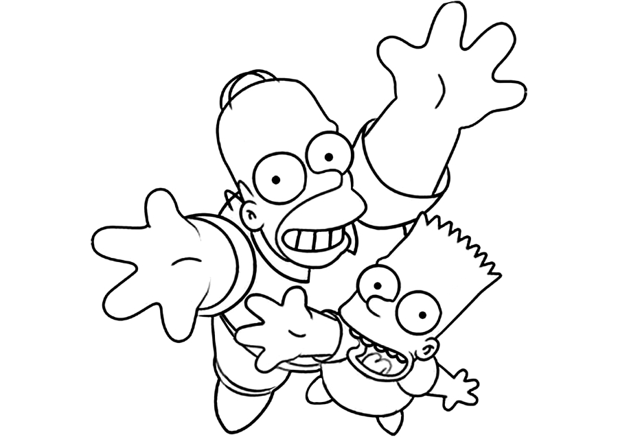 Homer points a finger